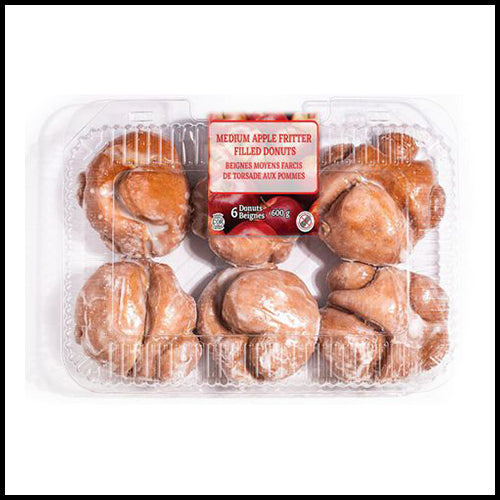 CT Bakery Donuts Apple Fritter 6pk