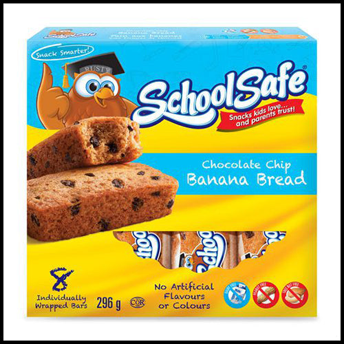 School Safe Banana Chocolate Chip Bread 8pk