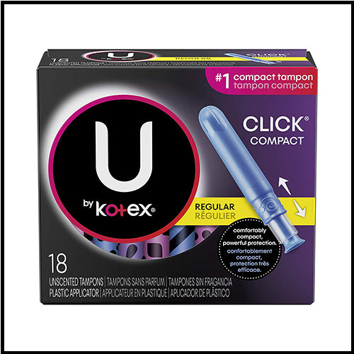 U Kotex Regular Unscented Tampons 16pk