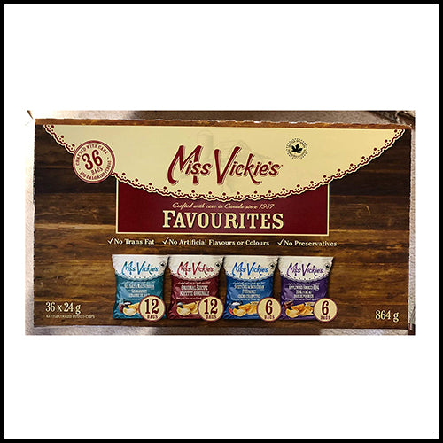 Miss Vickies Potato Chips 36 x 24g bags