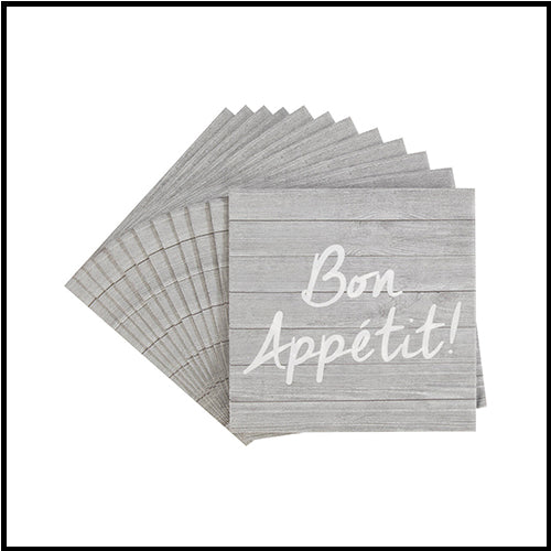 Bon Apetit Napkins  20 pack