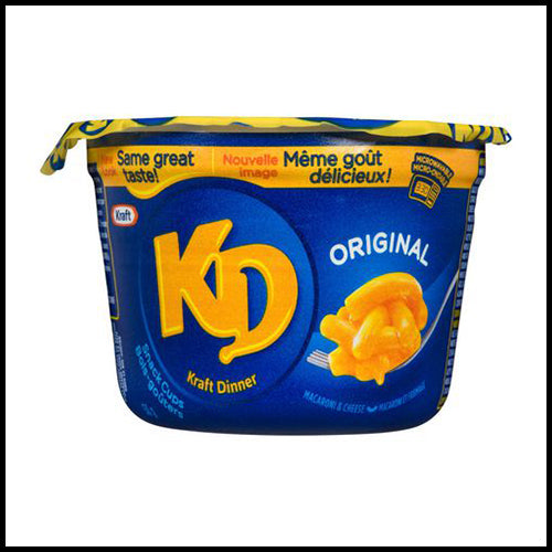 Kraft Dinner Original Snack Cup Macaroni & Cheese 58g