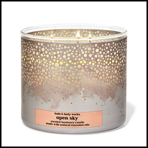 Bath & Body Works Open Sky 3 Wick Candle