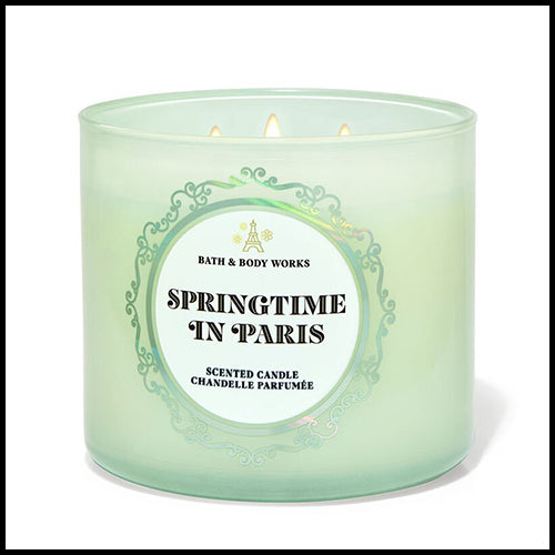 Bath & Body Works 3 Wick Candle Springtime in Paris