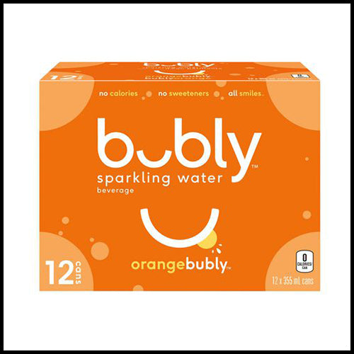 Bubly Orange Sparkling Water 12 x 355ml