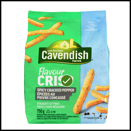 Cavendish Farms Flavour Crisp Spicy Straight Cut French Fries 750g