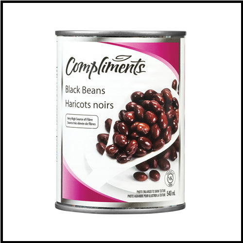 Compliments Black Beans 540ml