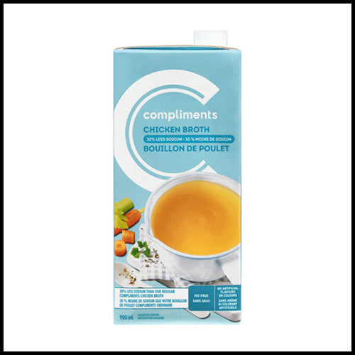 Compliments Chicken Reduced Sodium Broth 900ml