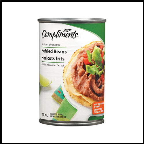 Compliments Refried Beans 398ml