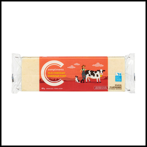 Compliments White Old Cheddar Cheese 400g