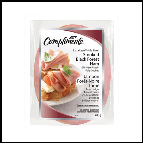 Compliments Black Forest Ham Smoked Extra Lean Sliced 400g