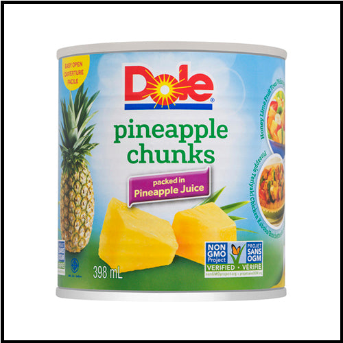 Dole Pineapple Chunks In Pineapple Juice 398ml