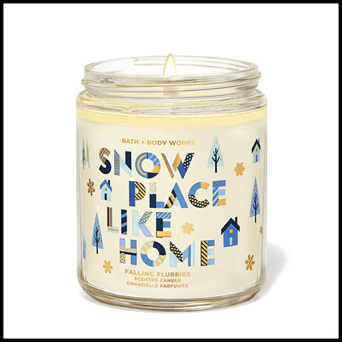 Bath & Body Works Falling Flurries Single Wick Candle