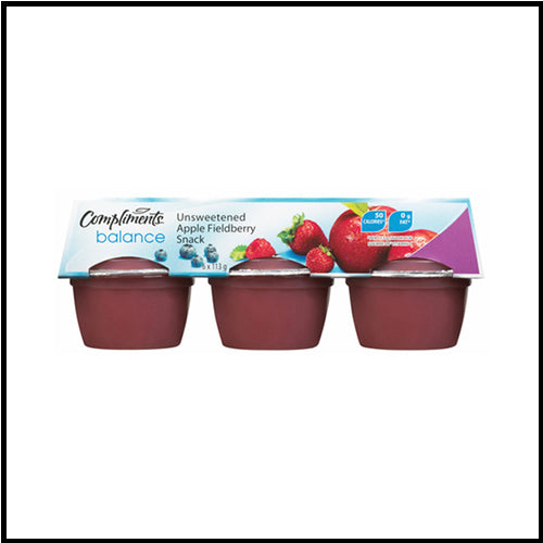 Compliments Fieldberry Unsweetened Snack Cups 113g x6ct