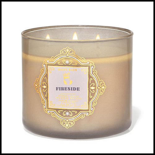 White Barn Fireside 3 Wick Candle