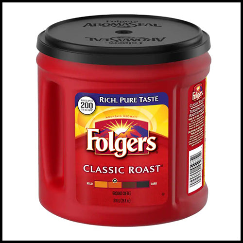 Folgers Classic Roast Ground Coffee 816g