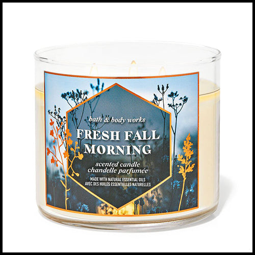 Bath & Body Works Fresh Fall Morning 3 Wick Candle