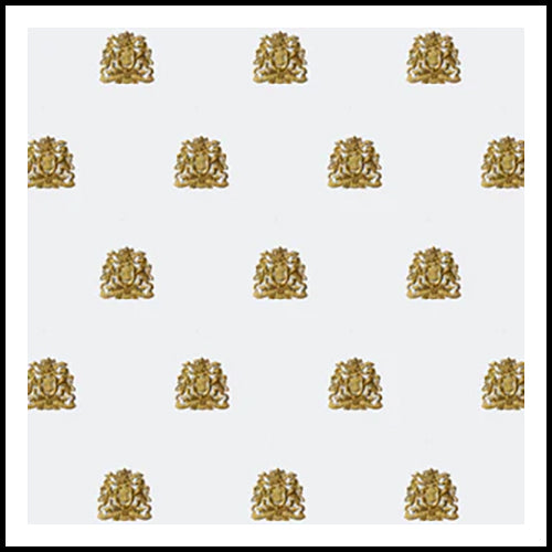 Gold Monogram Square Paper 10pk