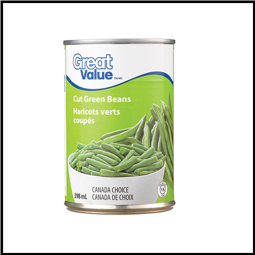 Great Value Cut Green Beans 398ml