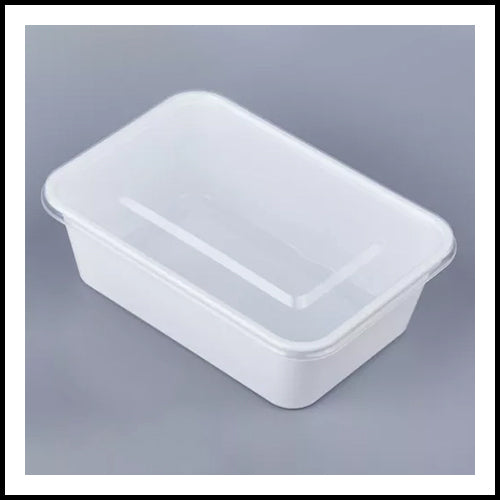 White Disposable Food Containers 10pk