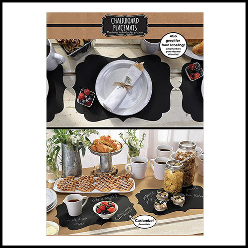 Amscan Chalkboard Placemats 24pk