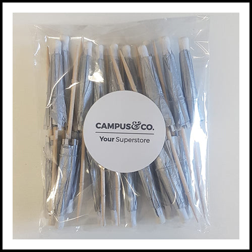 Amscan Silver Parasol Picks 20pk