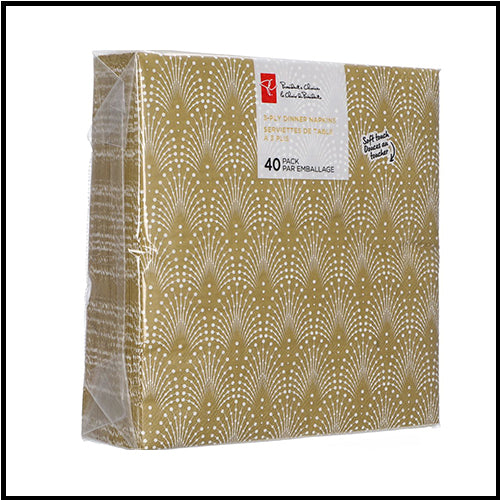 President's Choice Gold 3 Ply Dinner Napkins 40pk