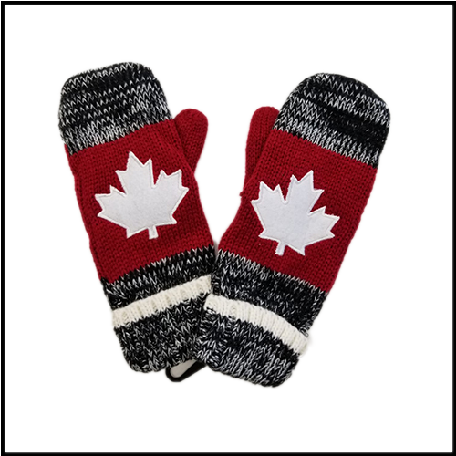 Canadian Maple Leaf Mitts