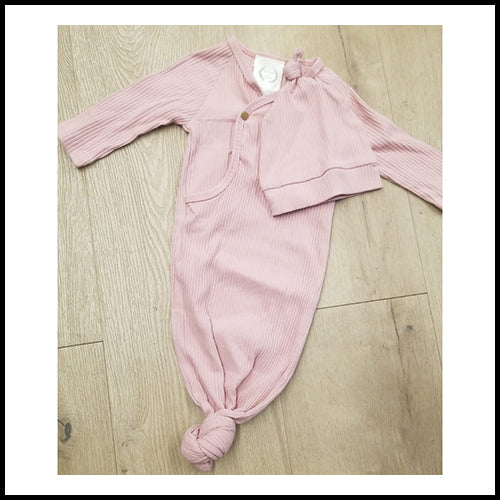 SleepSack With Hat Pink - 3-6mths