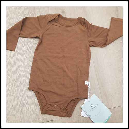 LouLou Lolipop Bodysuit - Chestnut - 6-12mths