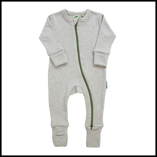 Parade Organic Sleeper - Grey Melange - 12-18mths