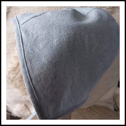 Linen Brimless Bonnet - Chambray - 3-4T