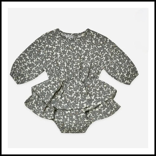 Quincy Mae Rosie Romper - Floral Dust - 0-3mths