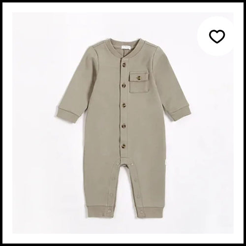 Petit Lem Grey Playsuit w/buttons - 18mths