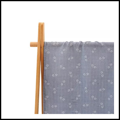 Children's Swaddle Muslin - Blue Star