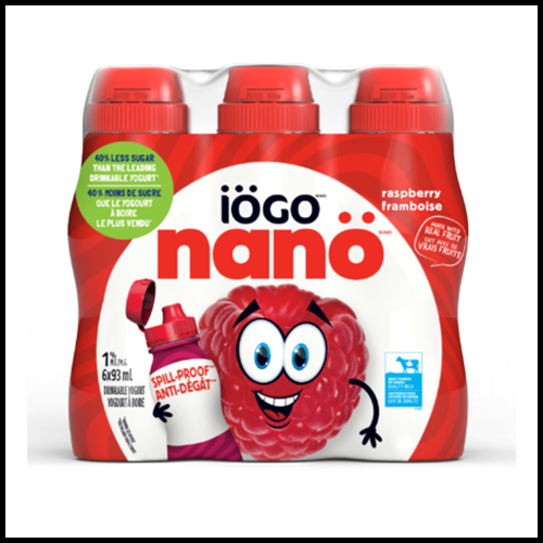 IÖGO Nano Drinkable Yogurt Raspberry 6 x 93 ml