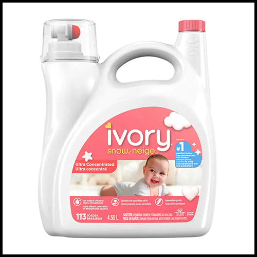 (COSTCO BULK) Ivory Snow Liquid Laundry Detergent 113 Loads 4.55L