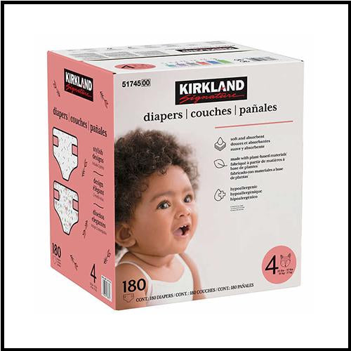 Kirkland Size 4 Diapers 198pk