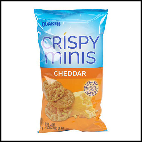 Quaker Crispy Minis Cheddar Rice Chips 100g