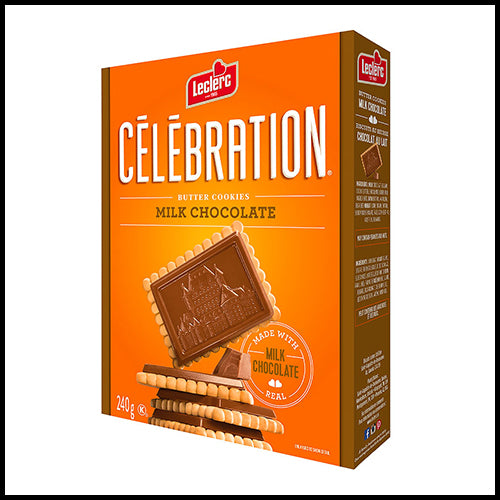 Leclerc Celebration Milk Chocolate Cookies 240g