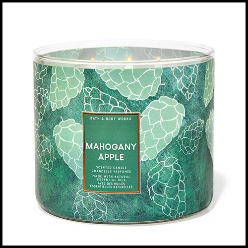 Bath & Body Works Mahogany Apple 3 Wick Candle