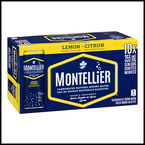 Montellier Lemon Sparkling Water 10 x 355ml