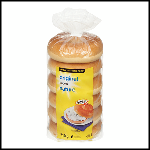 No Name Bagels Original Plain 6pk