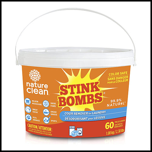 Nature Clean Stink Bombs Laundry Odor Remover 60pk