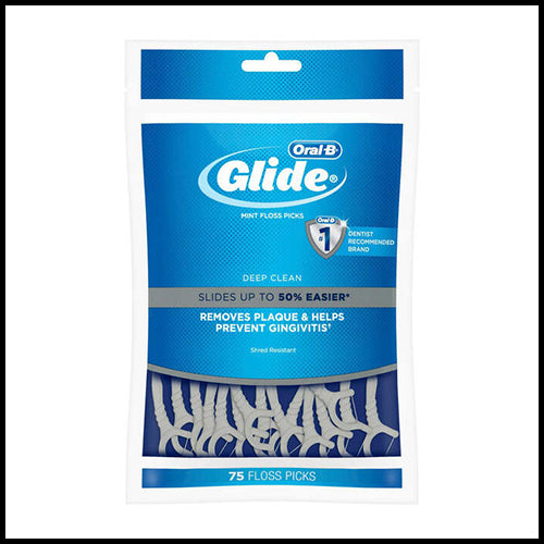 Oral-B Glide Deep Clean Cool Mint Floss Picks 75 ct