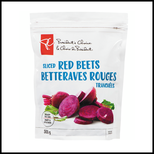 President's Choice Sliced Frozen Red Beets 500g