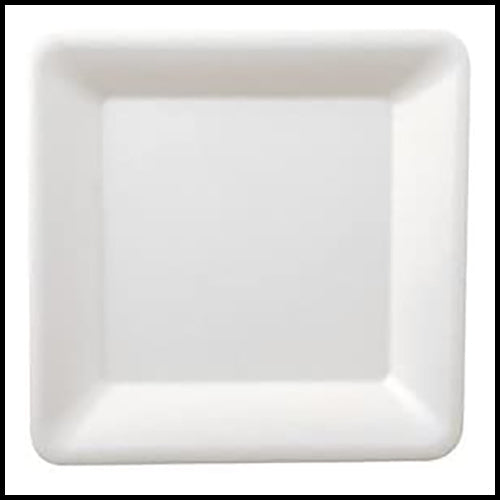 Papstar White Square Paper Plates 15.5x15.5cm 50pk