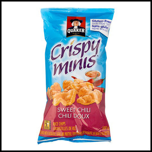 Quaker Crispy Minis Sweet Chili Rice Chips 100g