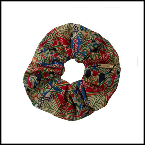 Ruby Willow Liberty Scrunchie - Ianthe Red