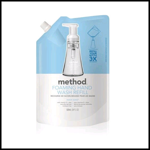 Method Sweet Water Foaming Hand Soap Refill 828ml